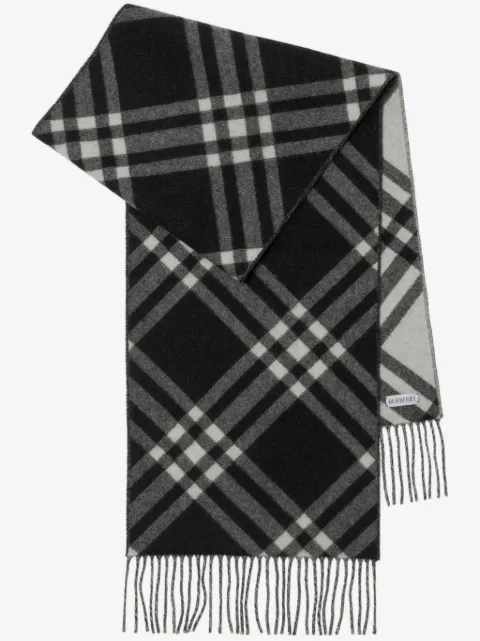 Burberry Check cashmere scarf