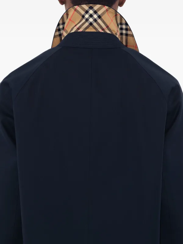 Burberry Camden Heritage Trench Coat Blue FARFETCH MY