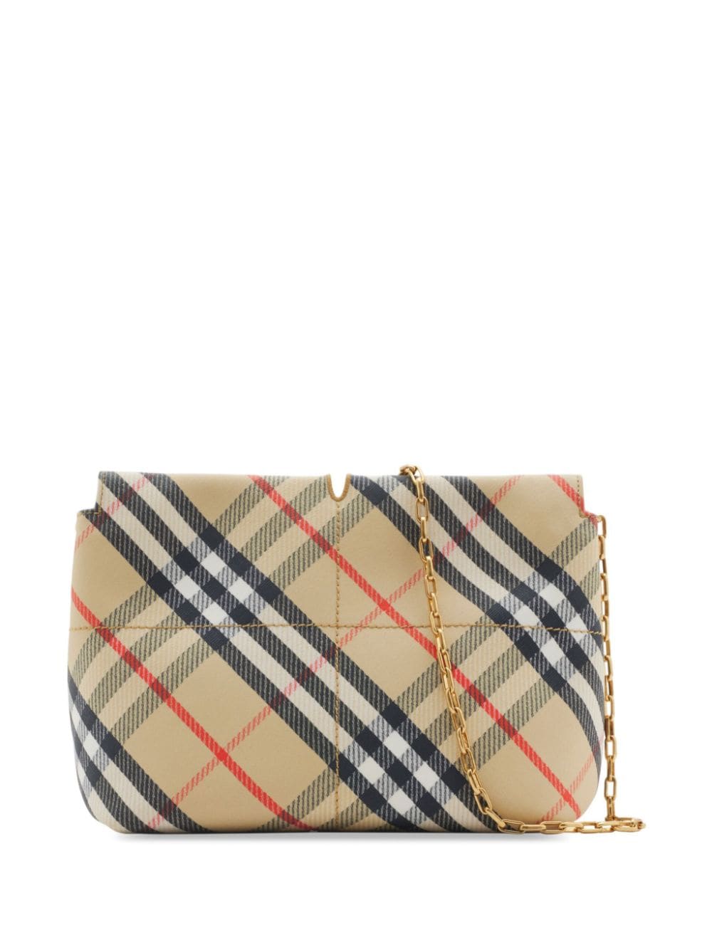 Burberry Snip clutch met ketting - Beige