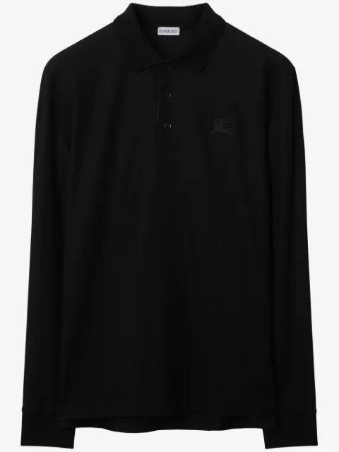 Burberry long-sleeve cotton polo shirt