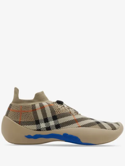 Burberry Check knit neptune sneakers