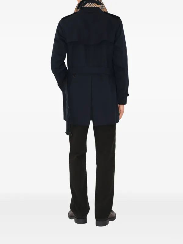 Burberry Short Kensington Heritage Trench Coat | Blue | FARFETCH