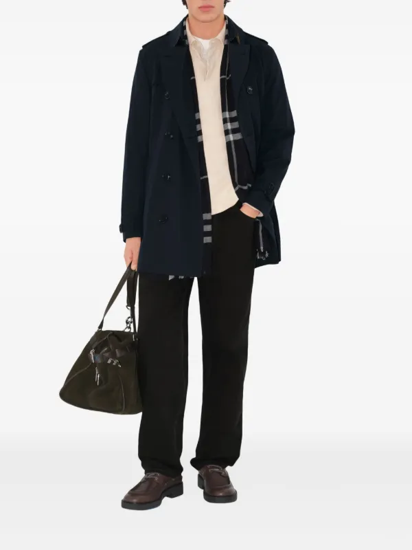 Burberry Kensington Heritage Trench Coat | Blue | FARFETCH