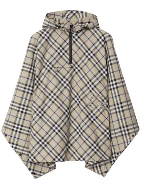 Burberry check cape Women