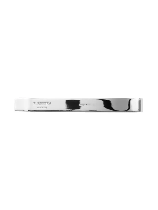 Burberry check engraved tie bar on sale