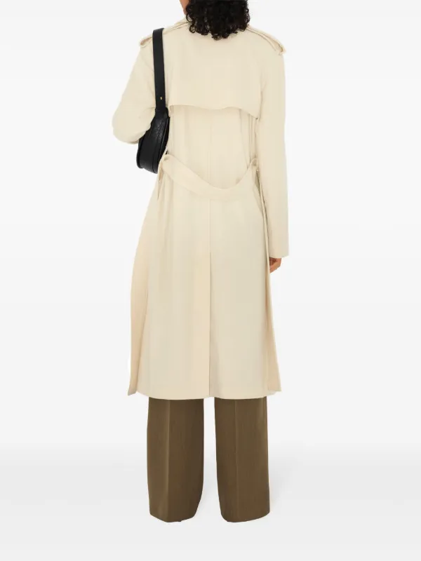 Burberry Cashmere Wrap Coat Neutrals FARFETCH BE