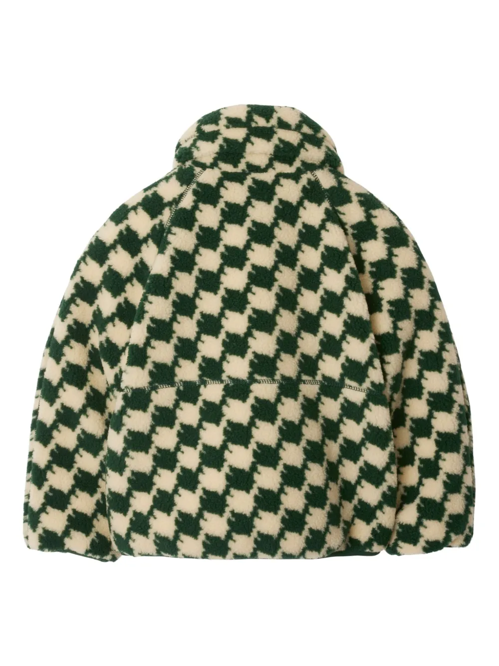 Burberry Kids Fleece jack met tand - Groen