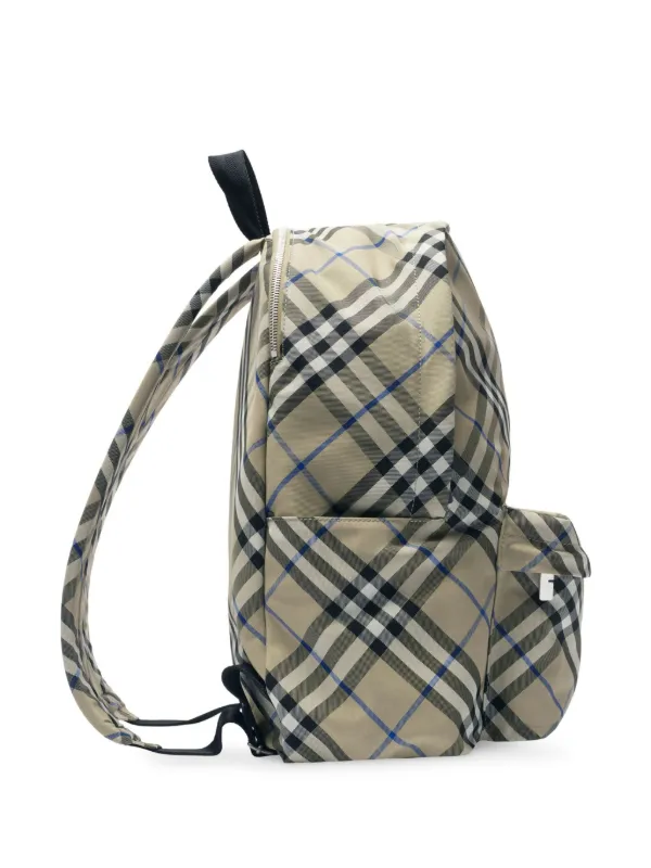 Burberry Checked Backpack | Neutrals | FARFETCH