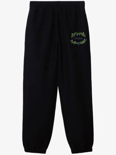 Burberry logo-embroidered track pants