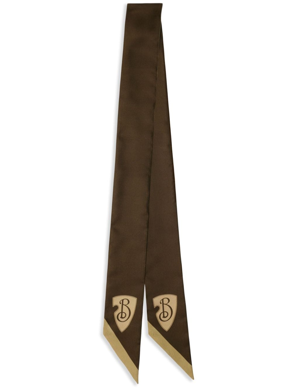 Burberry reversible B Shield scarf - Toni neutri