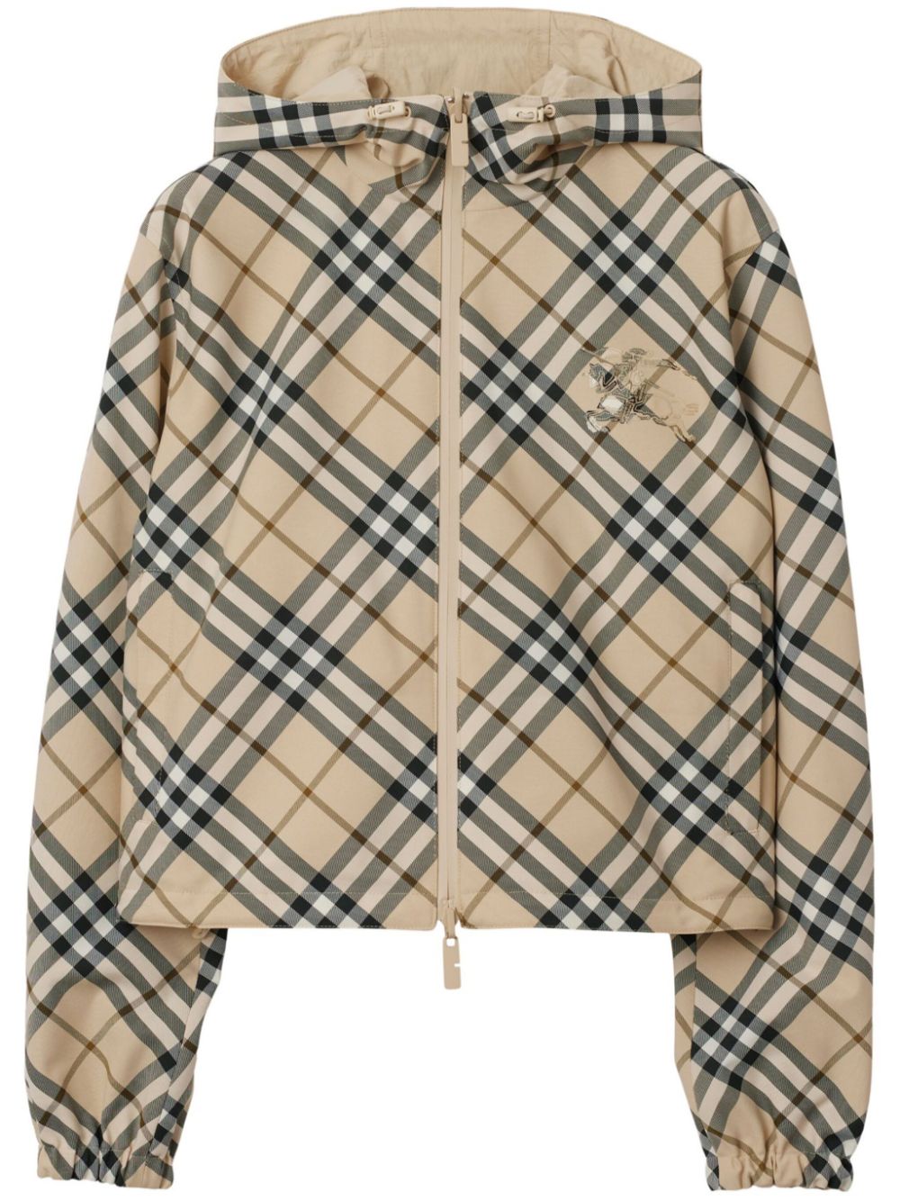 Shop Burberry Vintage Check Reversible Jacket In Nude