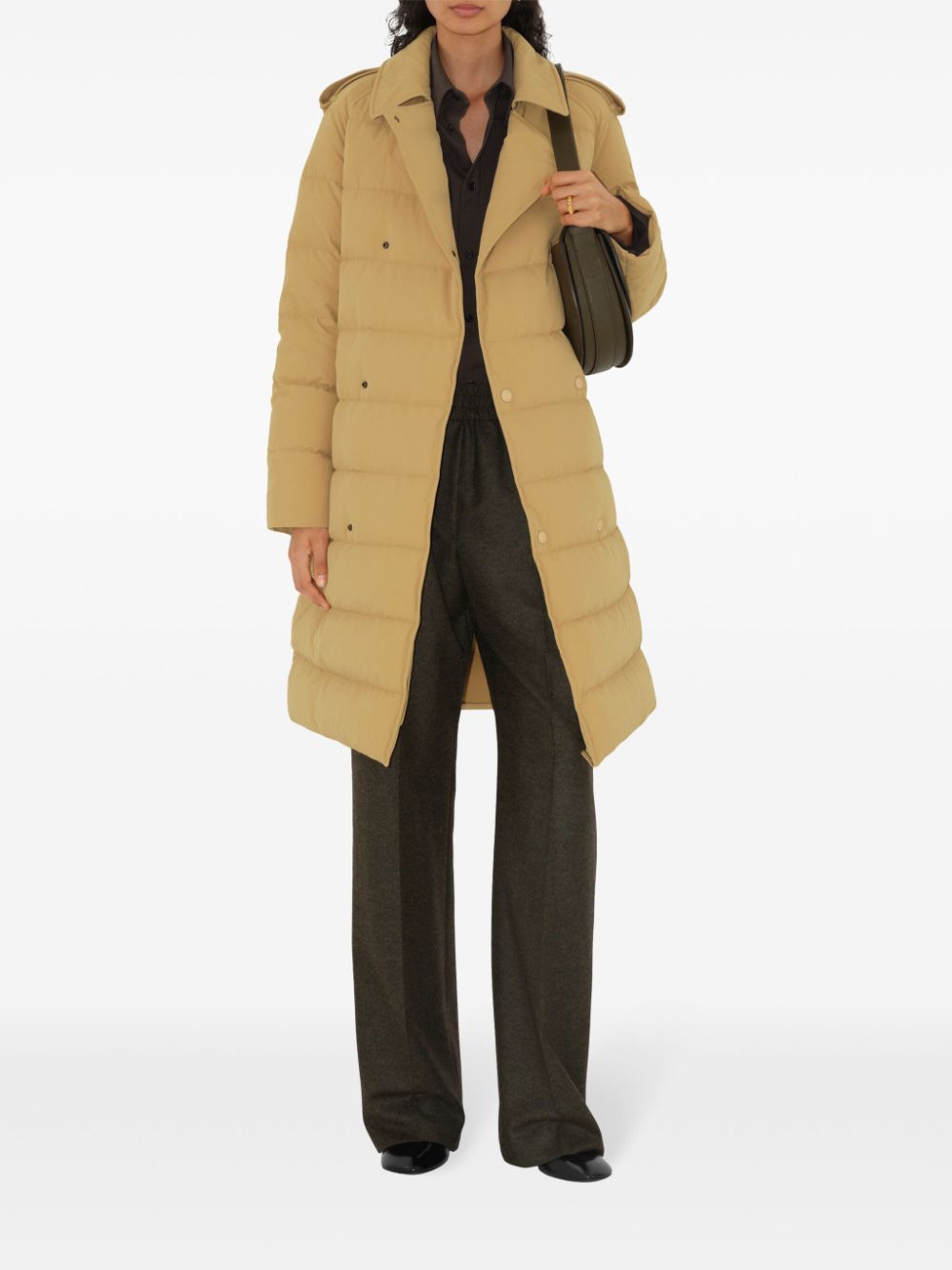 Cheap Burberry midi puffer coat Women