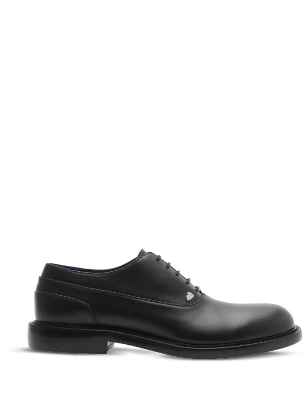 Burberry Leather Oxford shoes Black FARFETCH JO