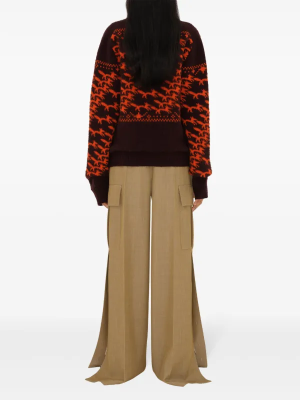 Burberry フォックス カーディガン | ブラウン | FARFETCH JP