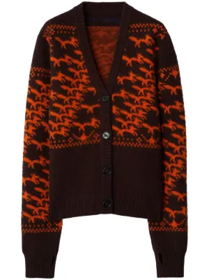 Burberry チェック カーディガン | ブラウン | FARFETCH JP