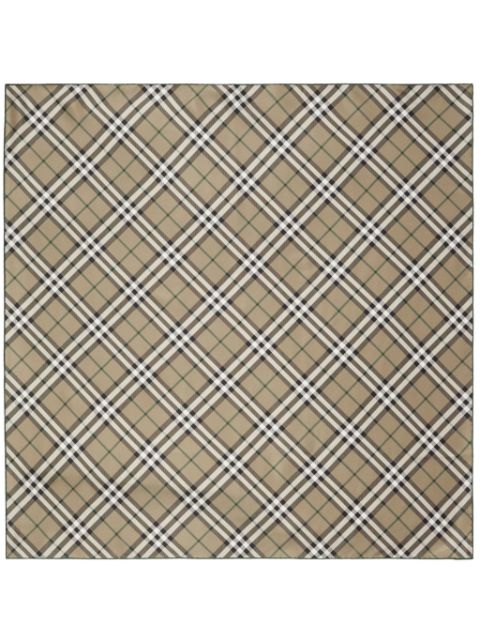 Burberry checkered silk scarf Women