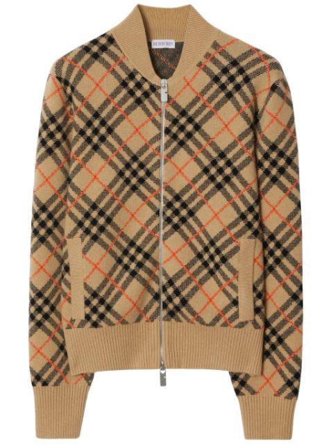 Burberry cashmere checkered cardigan Women