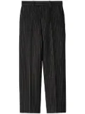 Burberry pinstripe tailored trousers - Black