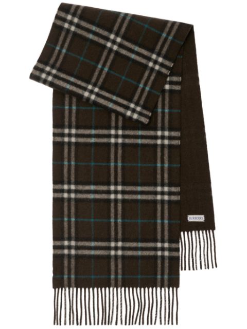 Burberry Reversible Check Cashmere Scarf Women