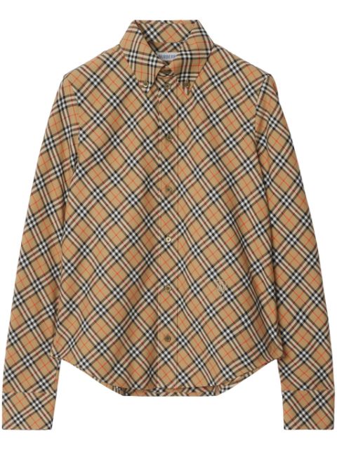 Burberry check-pattern cotton shirt Women