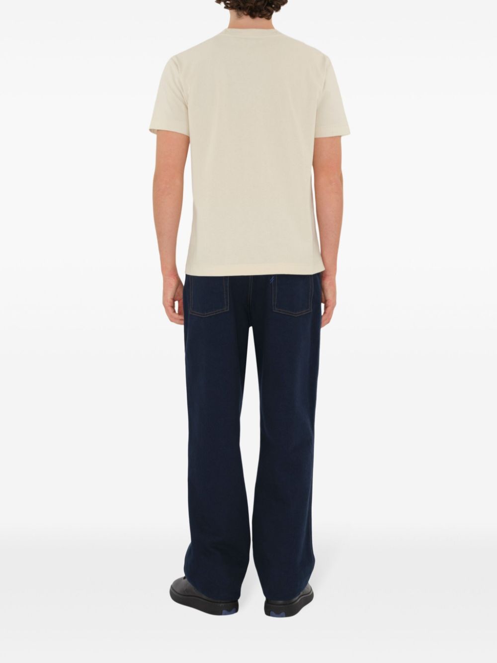 Burberry logo-embroidered T-shirt Men