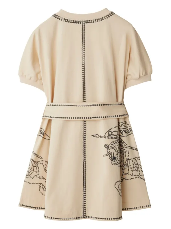 【関税＆送料込み】Burberry Linen Dress Green Linen dress with wide belt Burberry - Vitkac AS