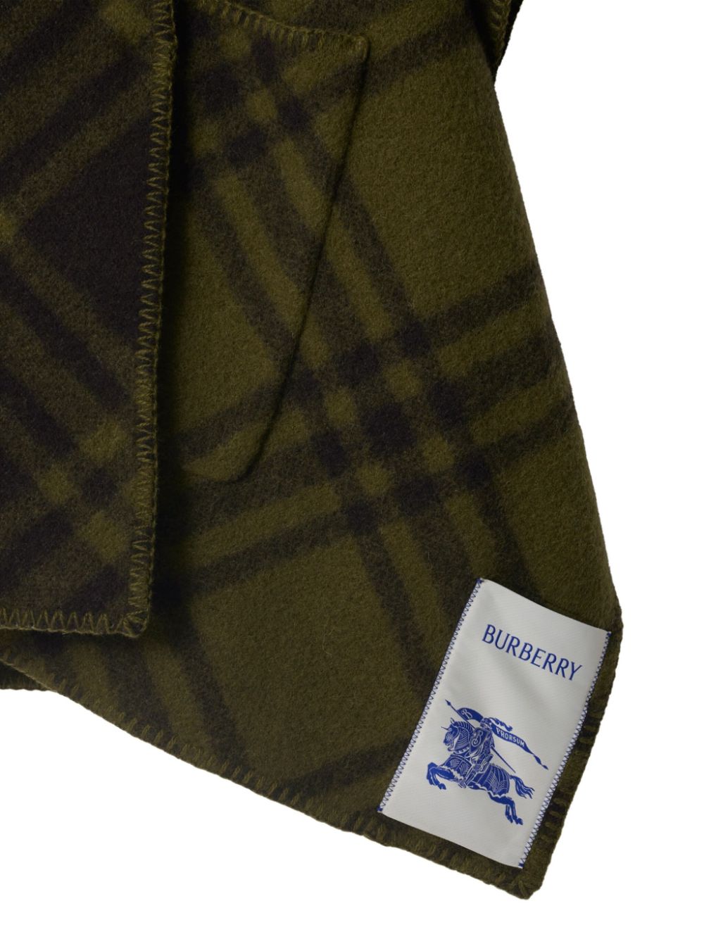 Burberry Check wool cape Women