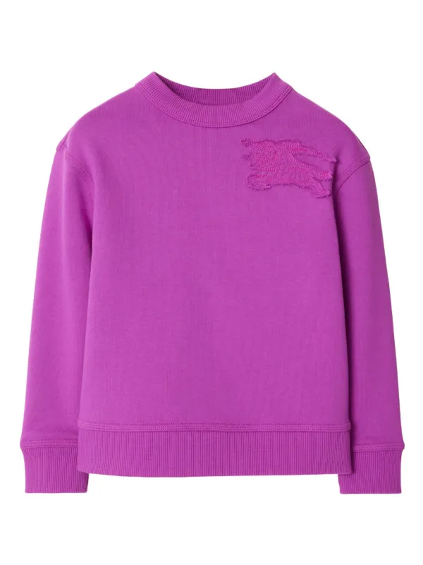 Burberry Kids Equestrian Knight Sweatshirt Purple FARFETCH ID