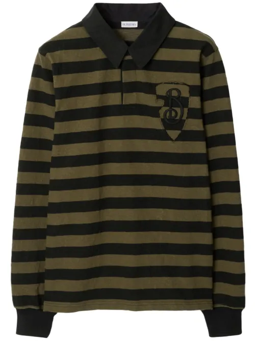 Polo en coton à rayures - Burberry - Modalova