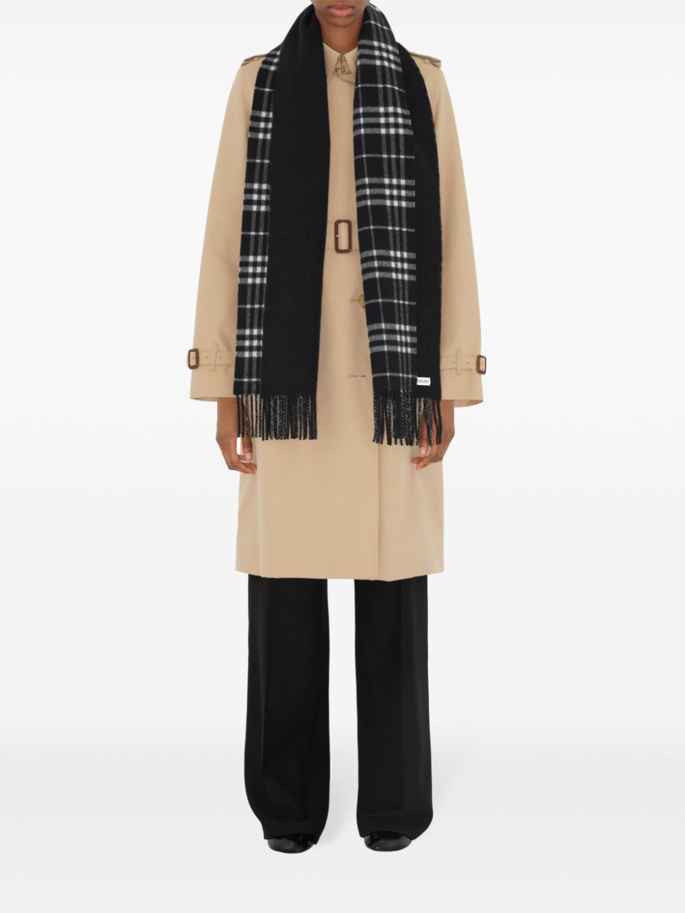 Burberry reversible check scarf Men