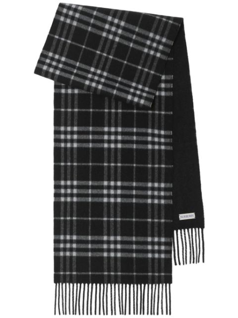 Burberry reversible check scarf Men