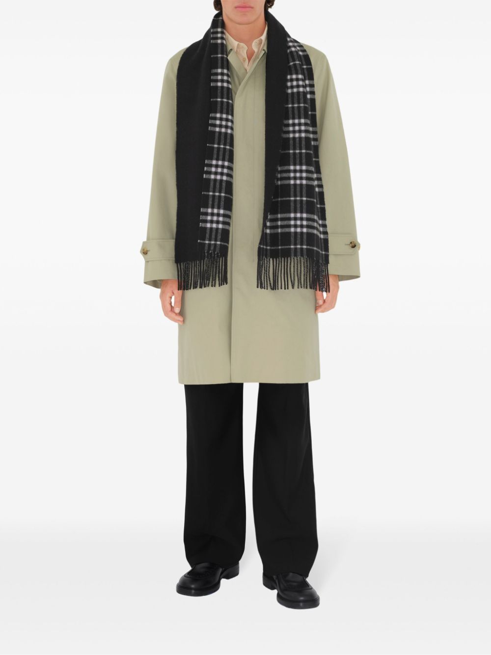 Burberry reversible check scarf Men