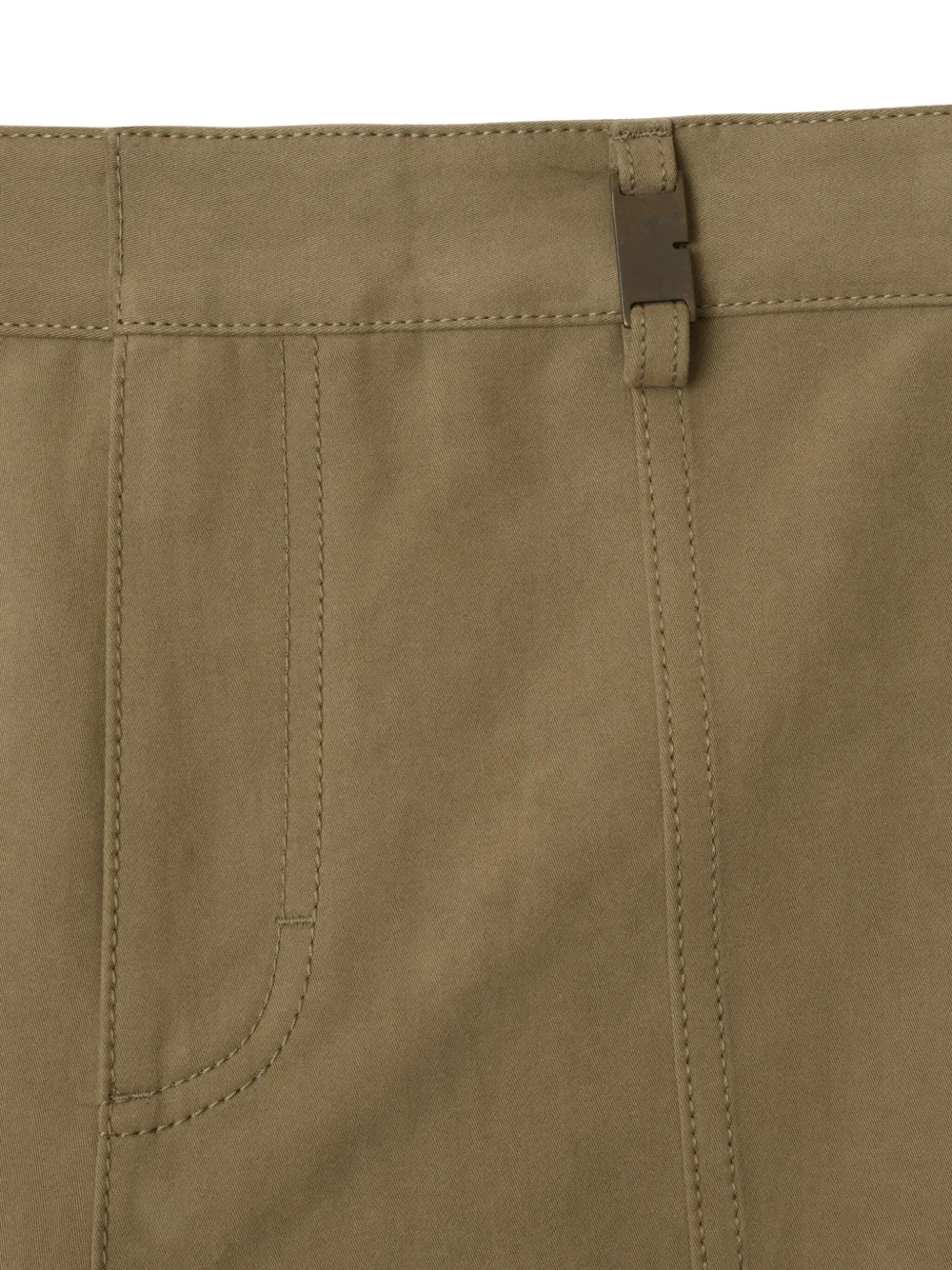 Burberry Broek met wijde pijpen en geruite afwerking Beige