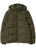 Burberry detachable-sleeve puffer jacket - Green