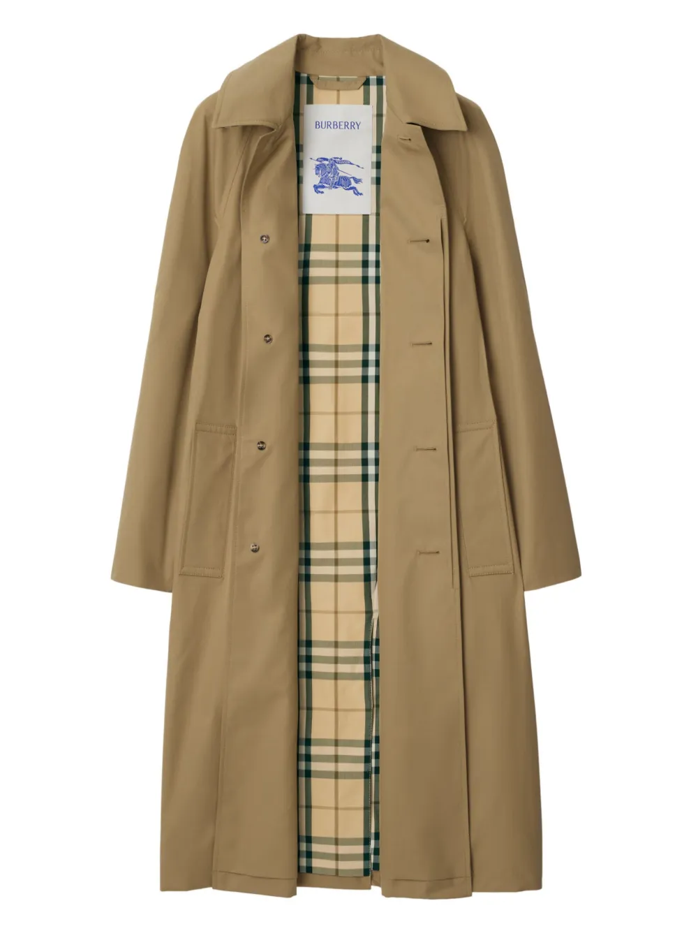 Mid-length Cotton Blend Trench Coat in Teddy - Women, Nylon | Burberry®  Official