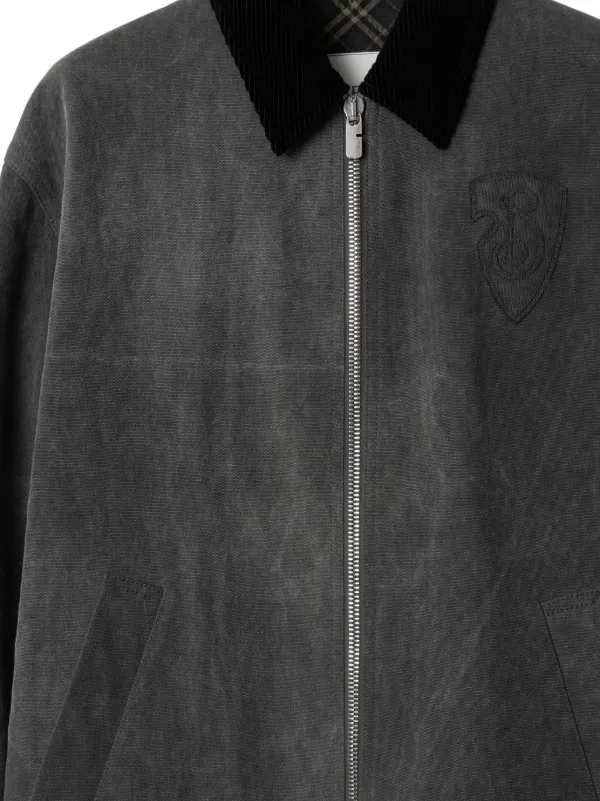 Burberry キャンバス ジャケット | ブラック | FARFETCH JP