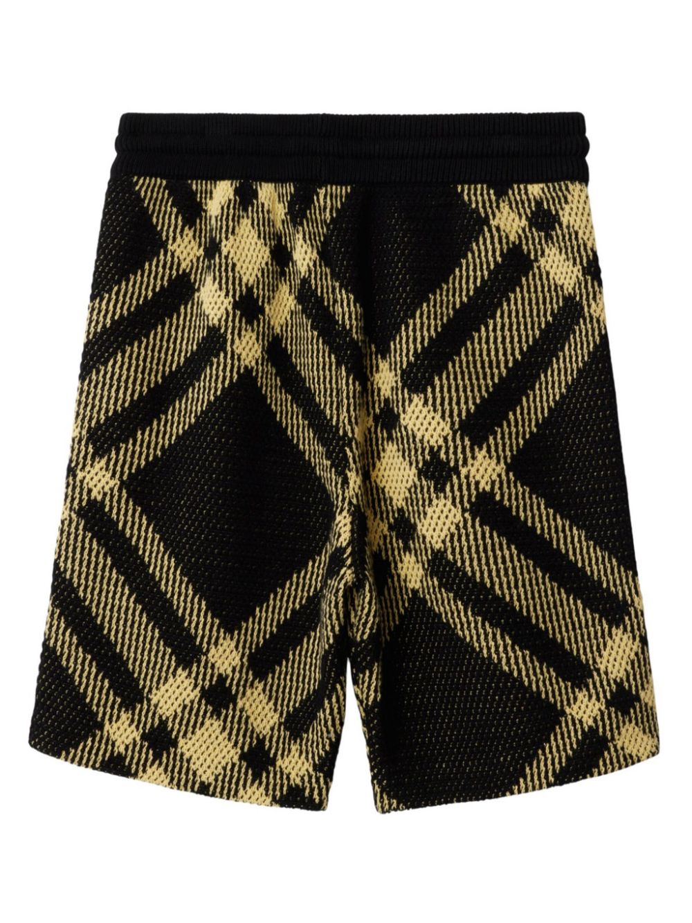 Burberry Kids check-print cotton shorts - Black