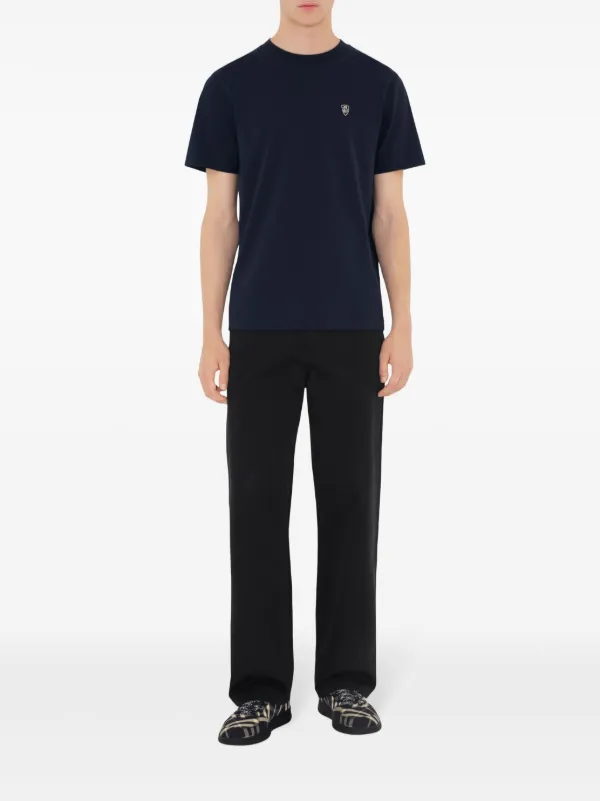 Burberry Cotton T-shirt | Blue | FARFETCH JO
