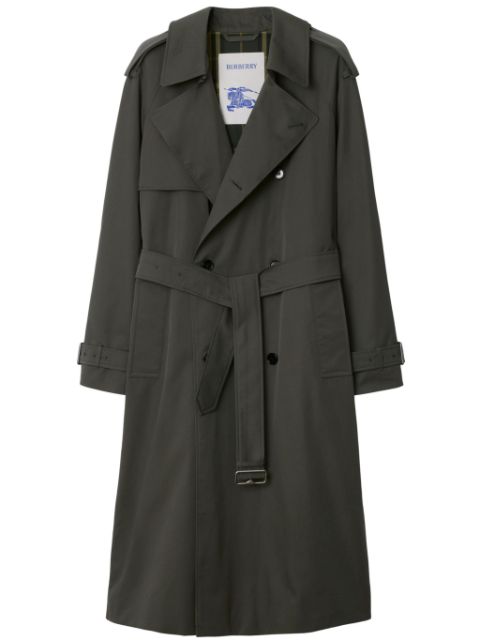 Burberry gabardine-weave trench coat Men