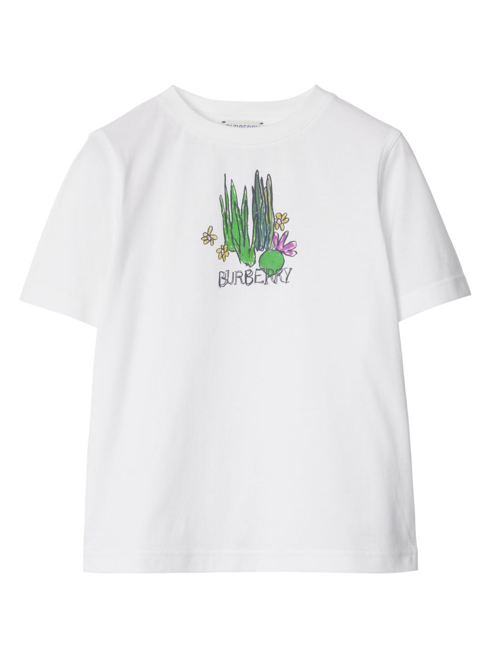 Burberry Kids Pond cotton T-shirt - White