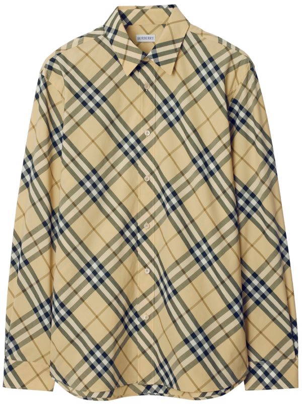 Chemise shops motif burberry