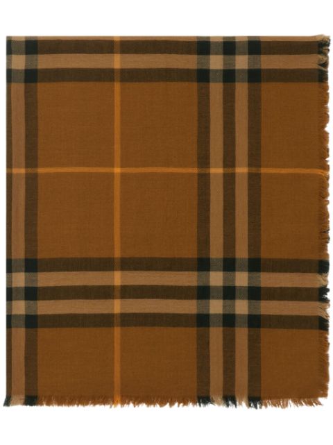 Burberry checkered wool scarf Women