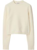 Burberry chenille-texture jumper - White