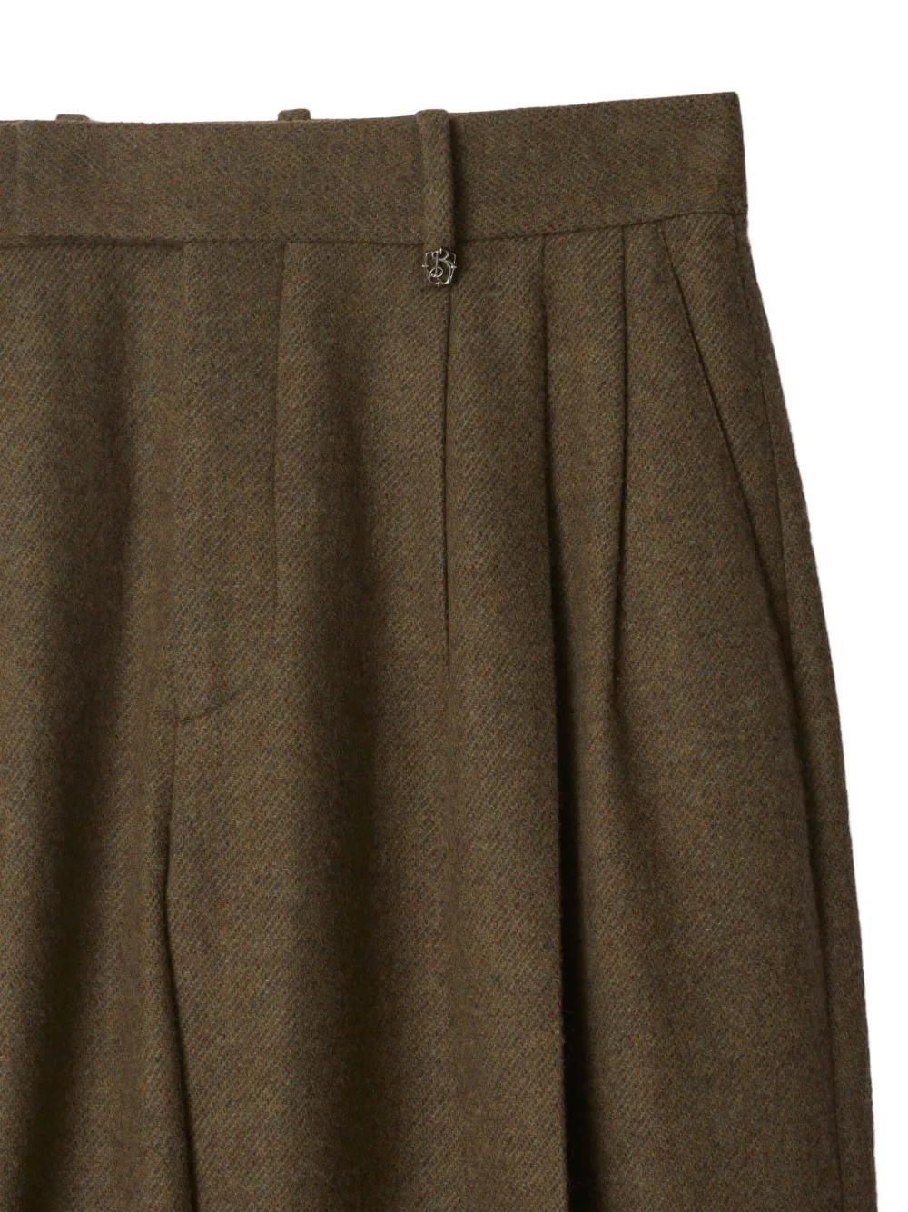 Burberry Wollen pantalon Bruin