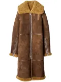 Burberry shearling coat - Brown