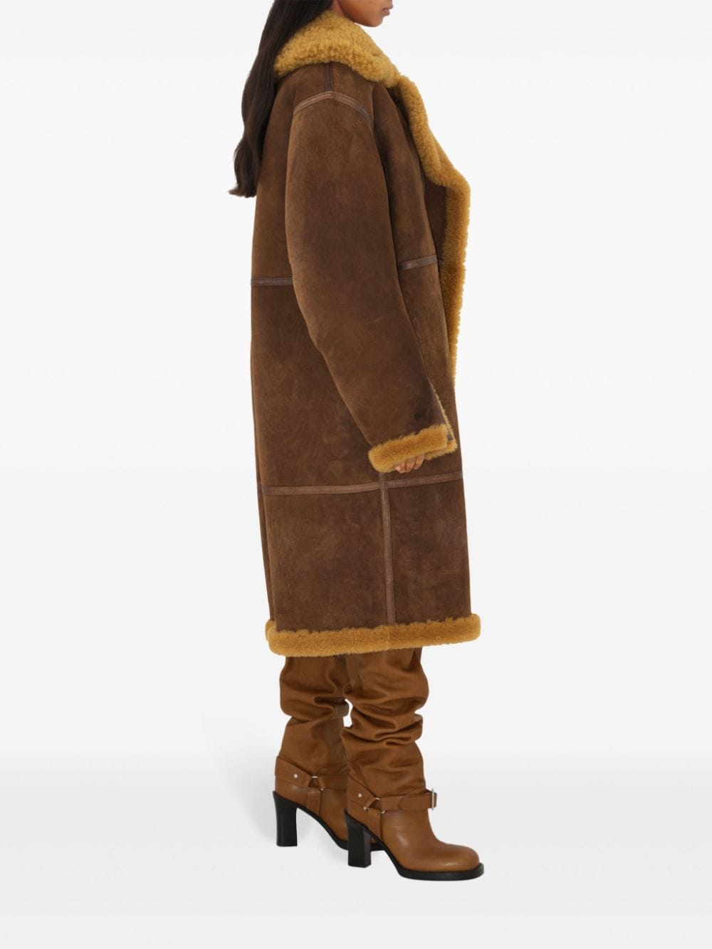 Cheap Burberry shearling coat Women