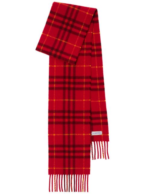 Burberry checked cashmere scarf Women