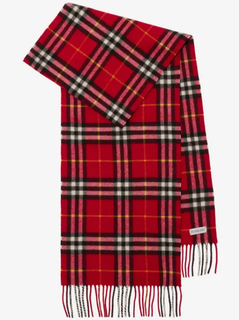 Burberry checkered cashmere scarf