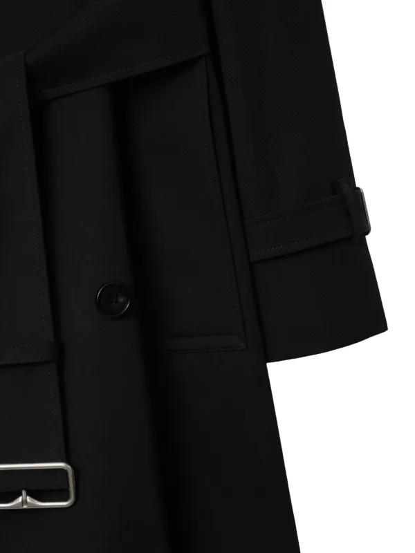Burberry detachable-collar Trench Coat | Black | FARFETCH