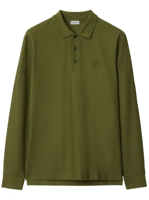 Burberry long-sleeve cotton polo shirt